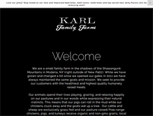 Tablet Screenshot of karlfamilyfarms.com